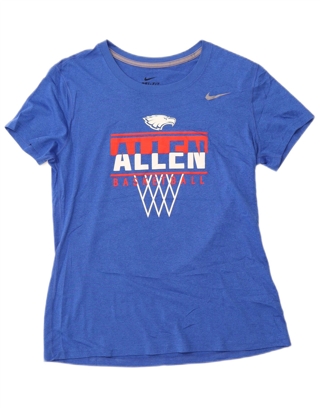 NIKE Mujer Allen Basketball Graphic Camiseta Top UK 40 Grande Azul