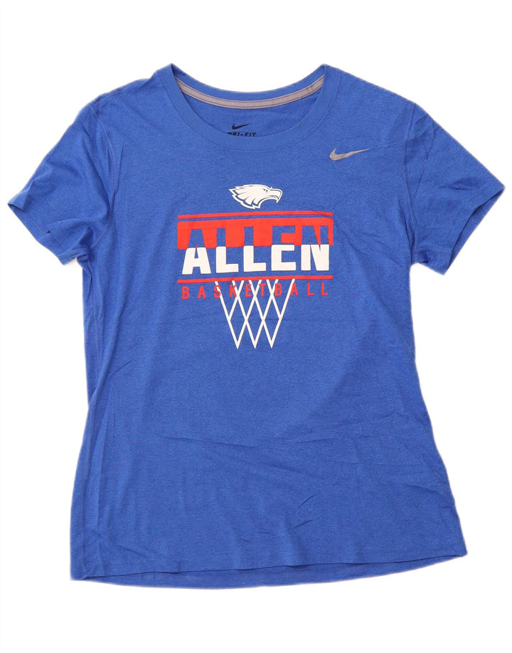 NIKE Mujer Allen Basketball Graphic Camiseta Top UK 40 Grande Azul