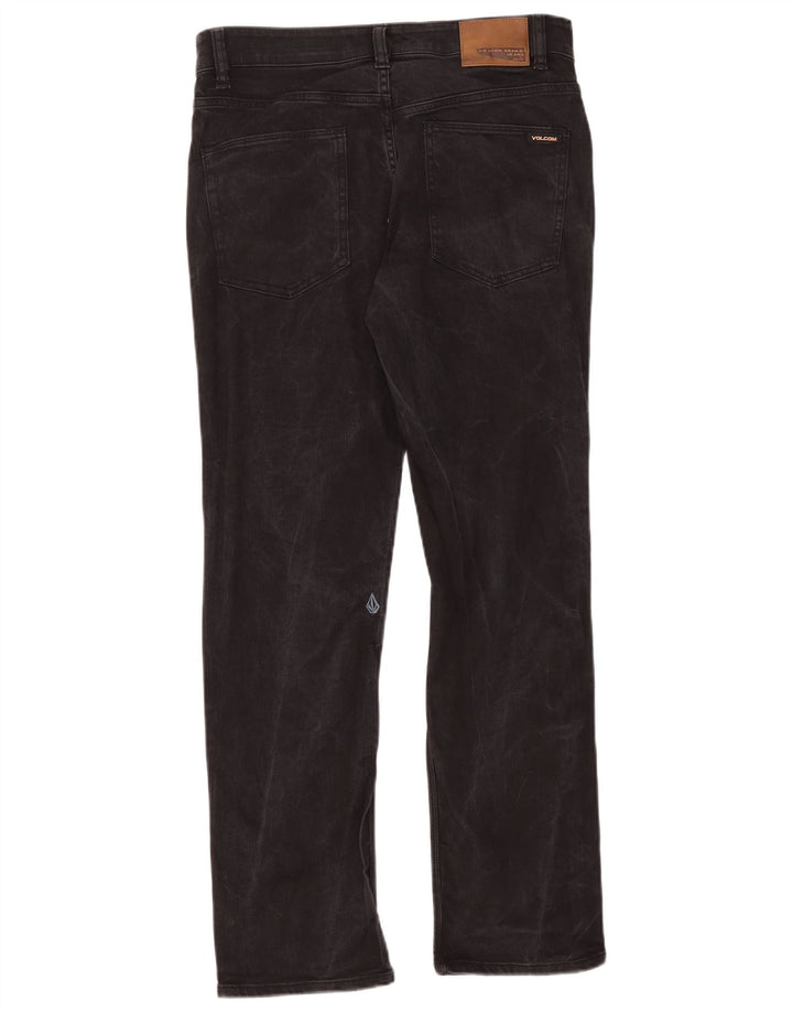 Vaqueros rectos Volcom Solver para hombre W32 L30 Algodón negro