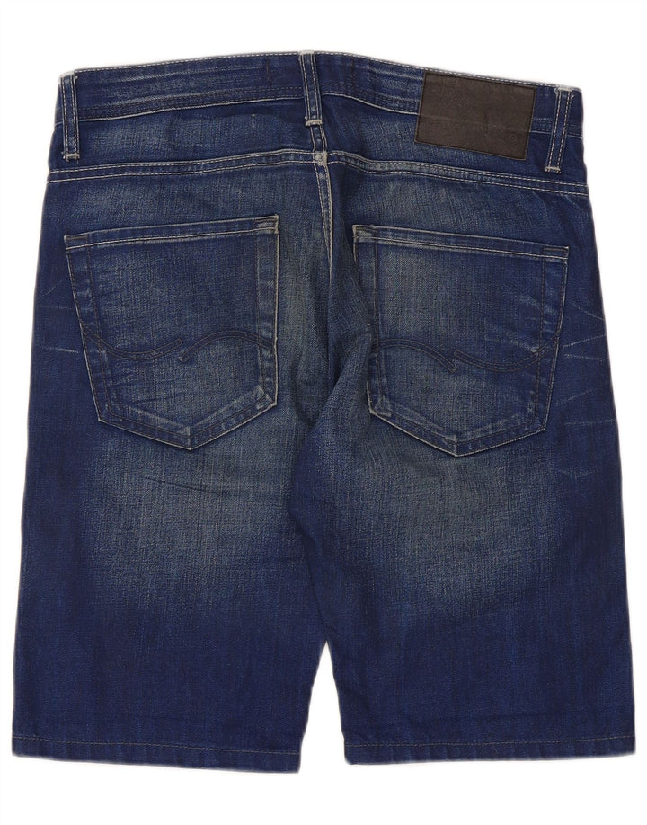 Jack & Jones Mens Regular Fit Denim Shorts Small W32 Algodón Azul