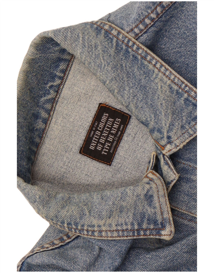 Benetton Chaqueta Vaquera Hombre ES 42 XL Azul