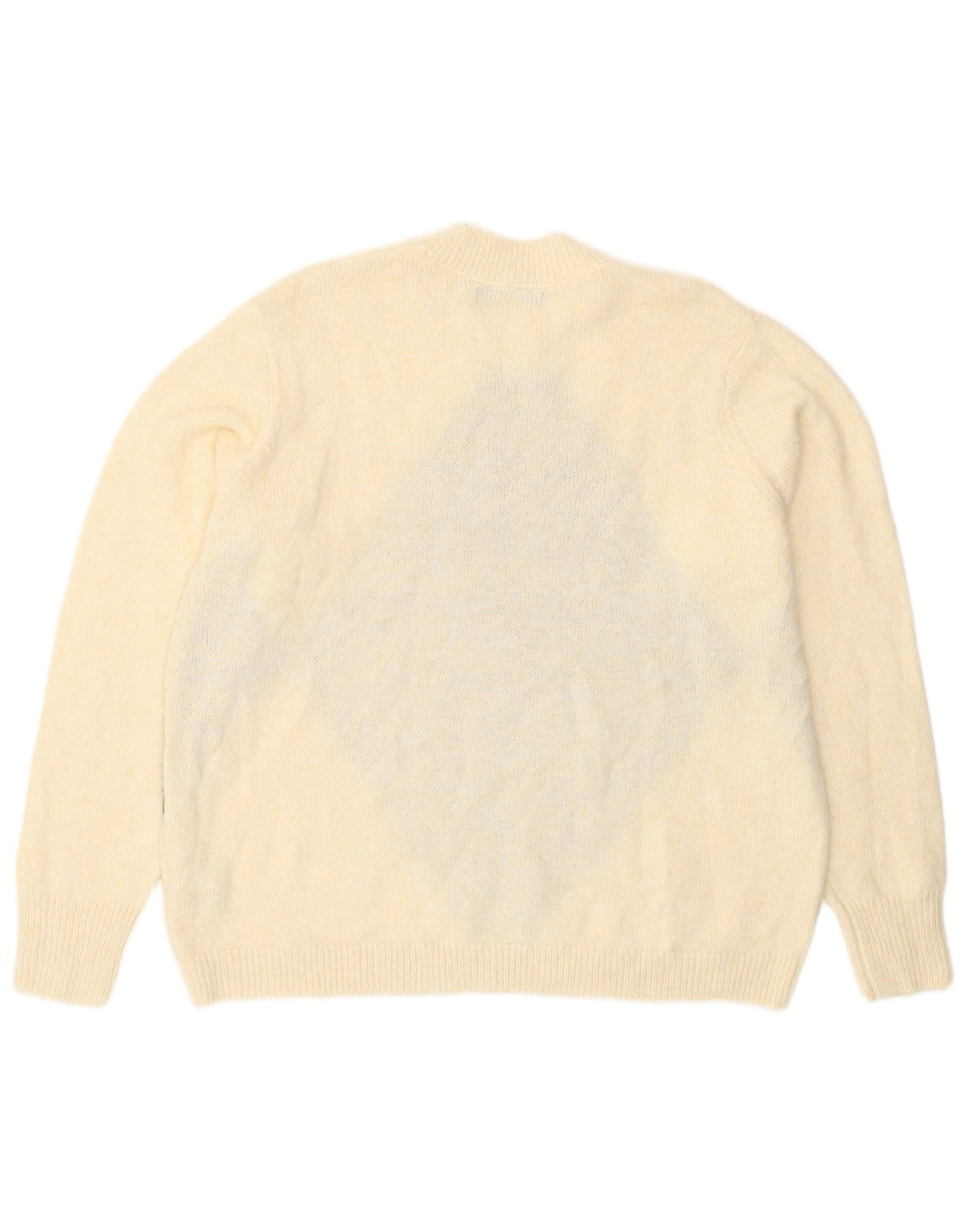 Marks & Spencer Suéter de cuello redondo para mujer UK 46 Large Off White
