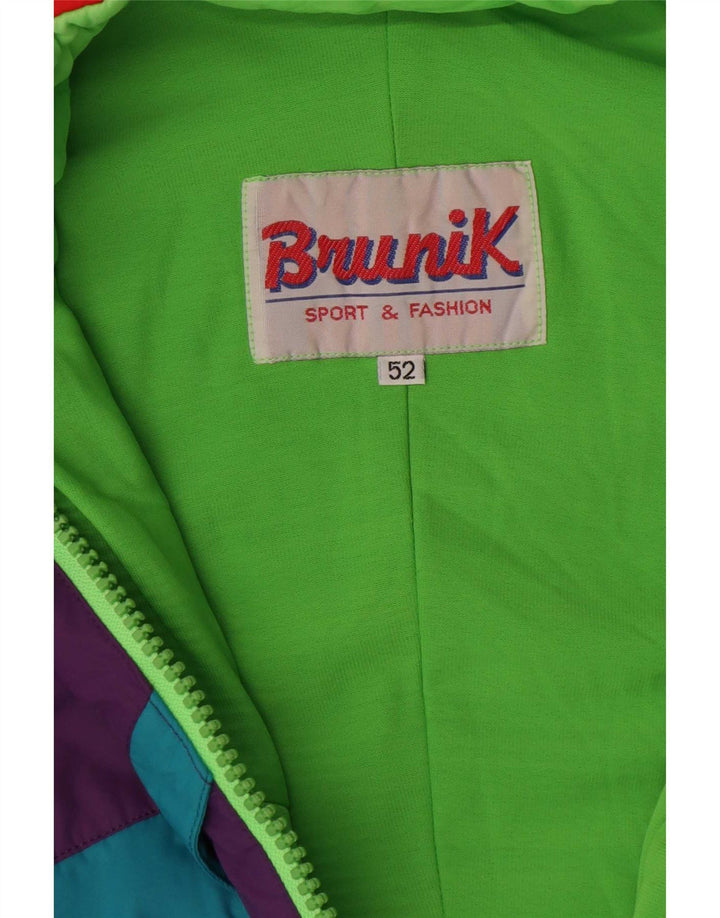 Brunik Mono De Esquí Para Hombre IT 52 Large Púrpura Colorblock Poliamida