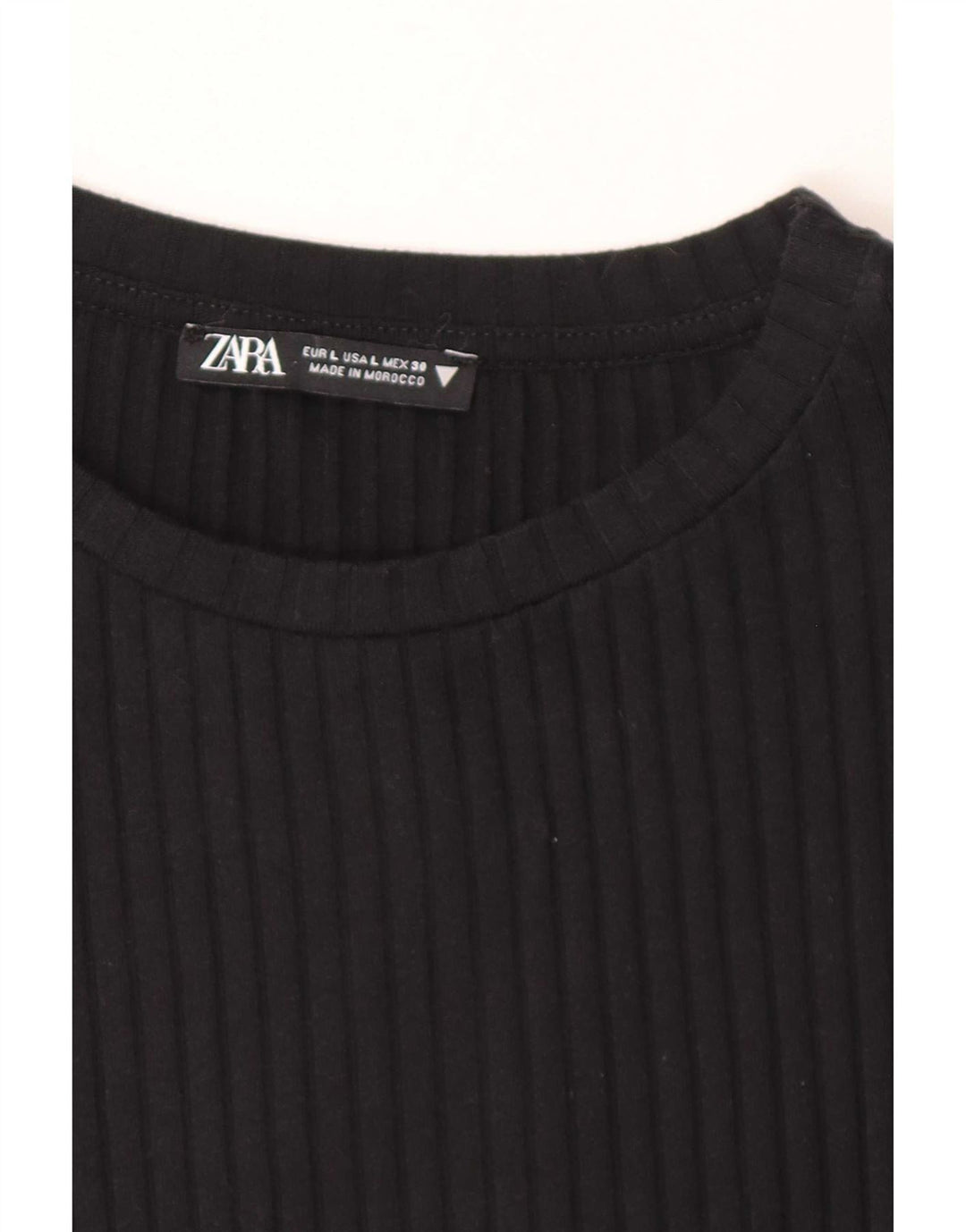 Zara Mujer Vestido Ajustado Reino Unido 44 Grande Negro