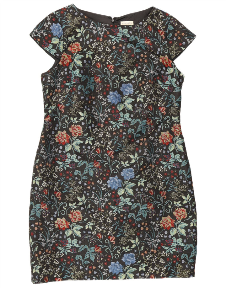 Monsoon Vestido tubo para mujer ES 40 XL Poliéster floral negro