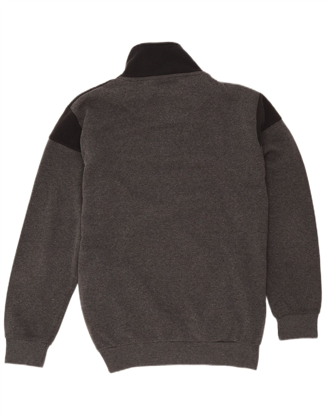 Kappa Hombre Jersey De Forro Polar Con Cremallera Y Cuello Grande Gris Colorblock Poliéster