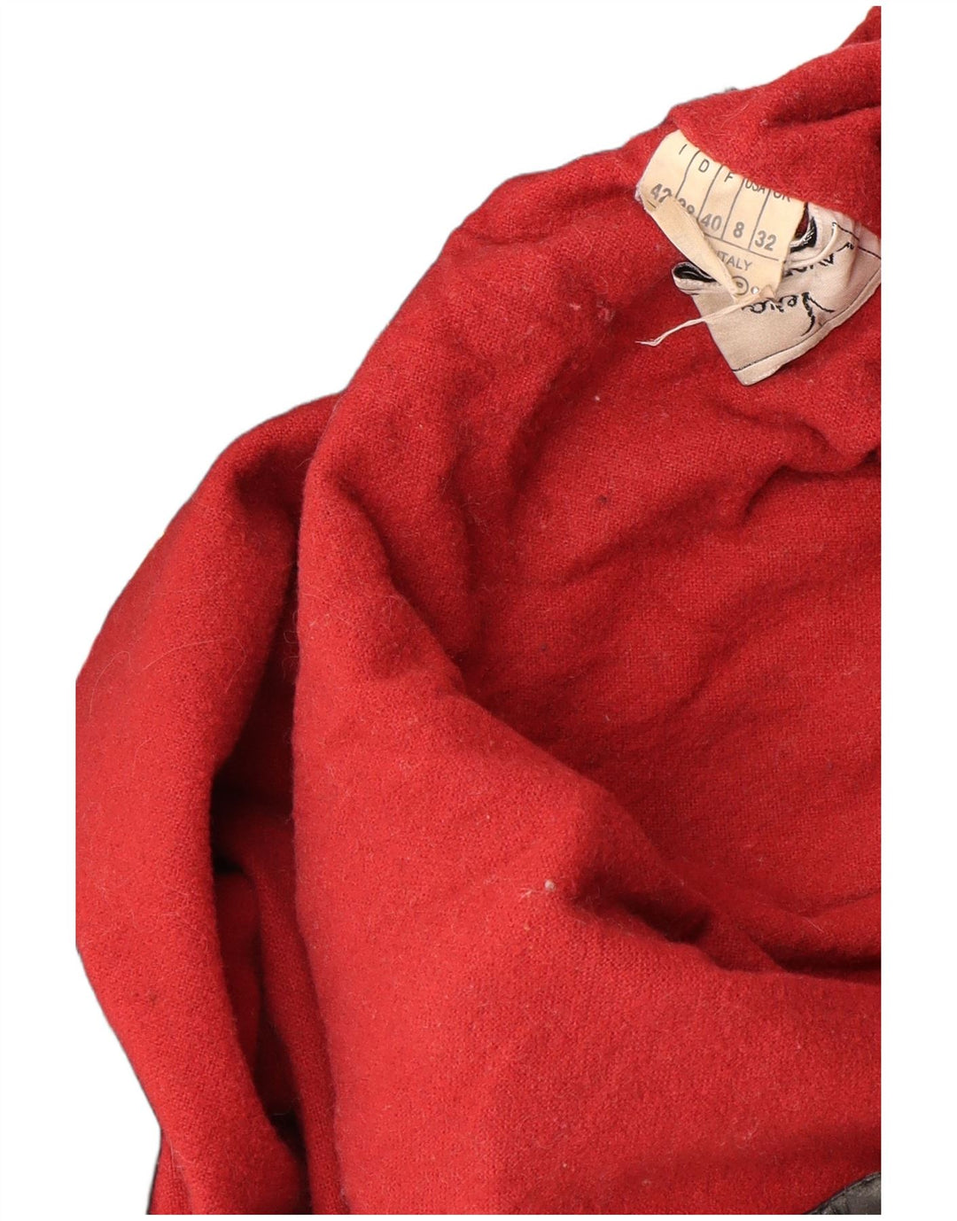 VINTAGE Abrigo de cuero con capucha de gran tamaño para mujer IT 42 Cuero negro mediano