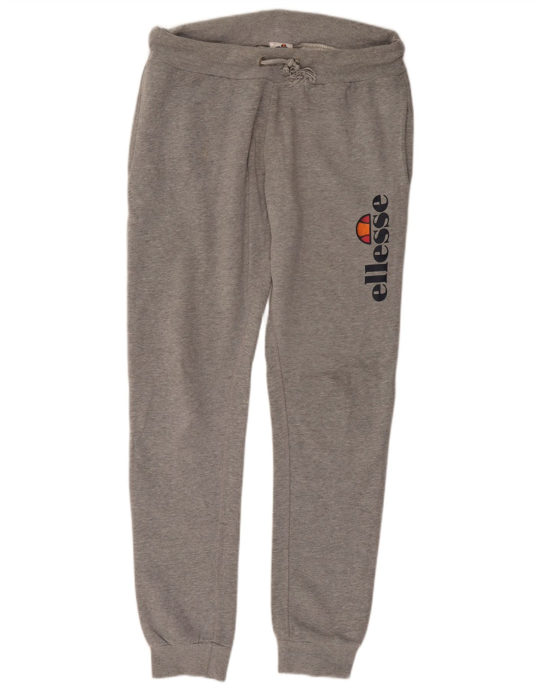 Ellesse Hombre Pantalones De Chándal Gráfico Joggers De Algodón Moteado Gris Medio