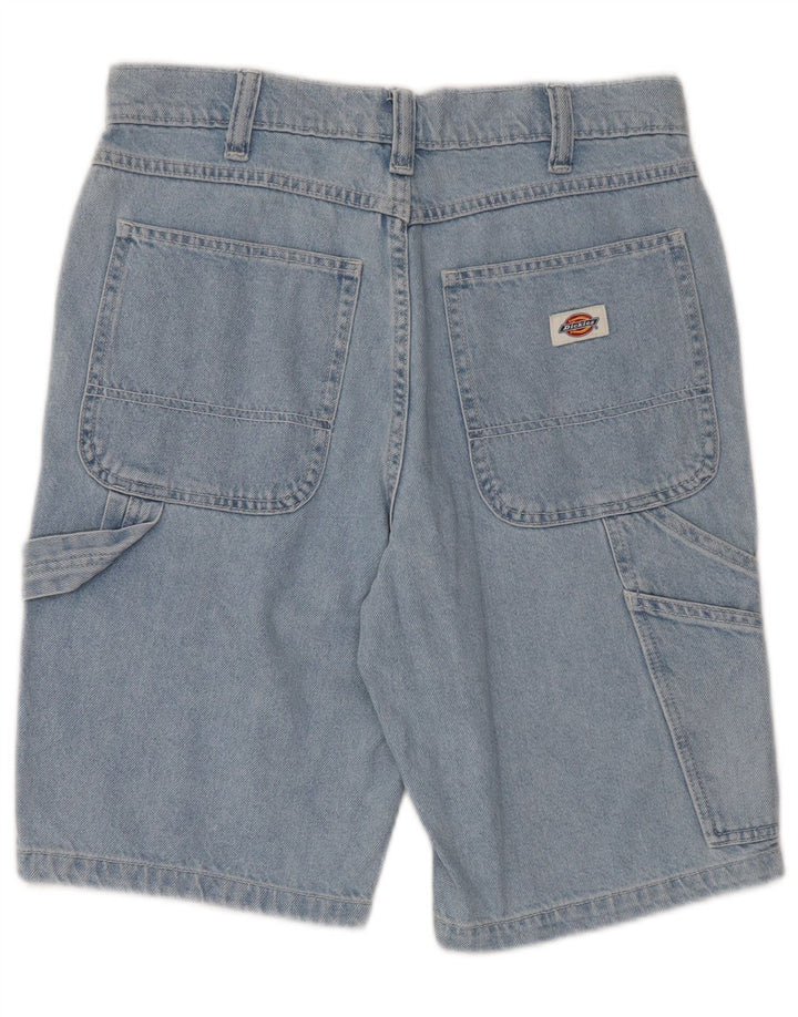 DICKIES Pantalones cortos vaqueros cargo para hombre W28 Algodón azul pequeño