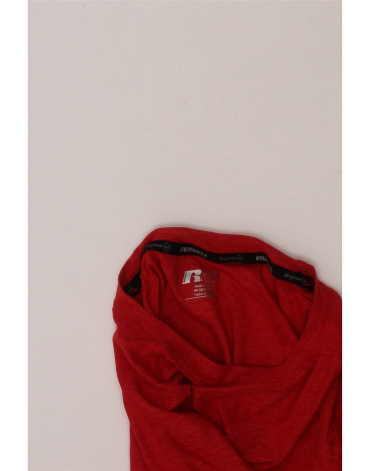 RUSSELL ATHLETIC Boys T-Shirt Top 15-16 Years 2XL Red Polyester Vintage Russell Athletic and Second-Hand Russell Athletic from Messina Hembry 