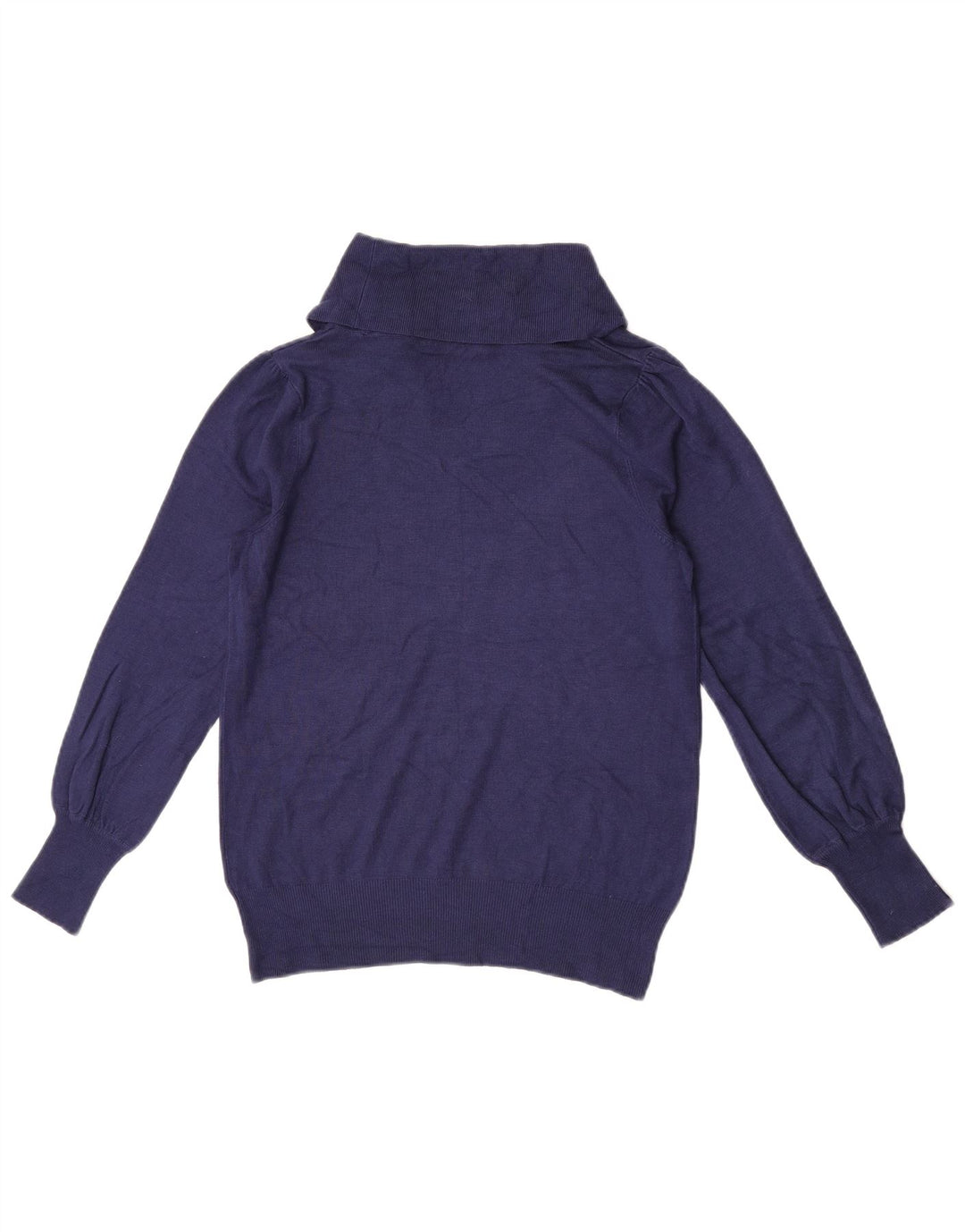 Marks & Spencer Suéter con cuello vuelto para mujer UK 10 Small Azul marino