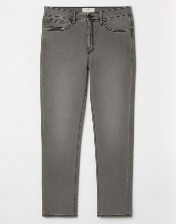Vaqueros ajustados para mujer Marks & Spencer W32 L31 Algodón gris