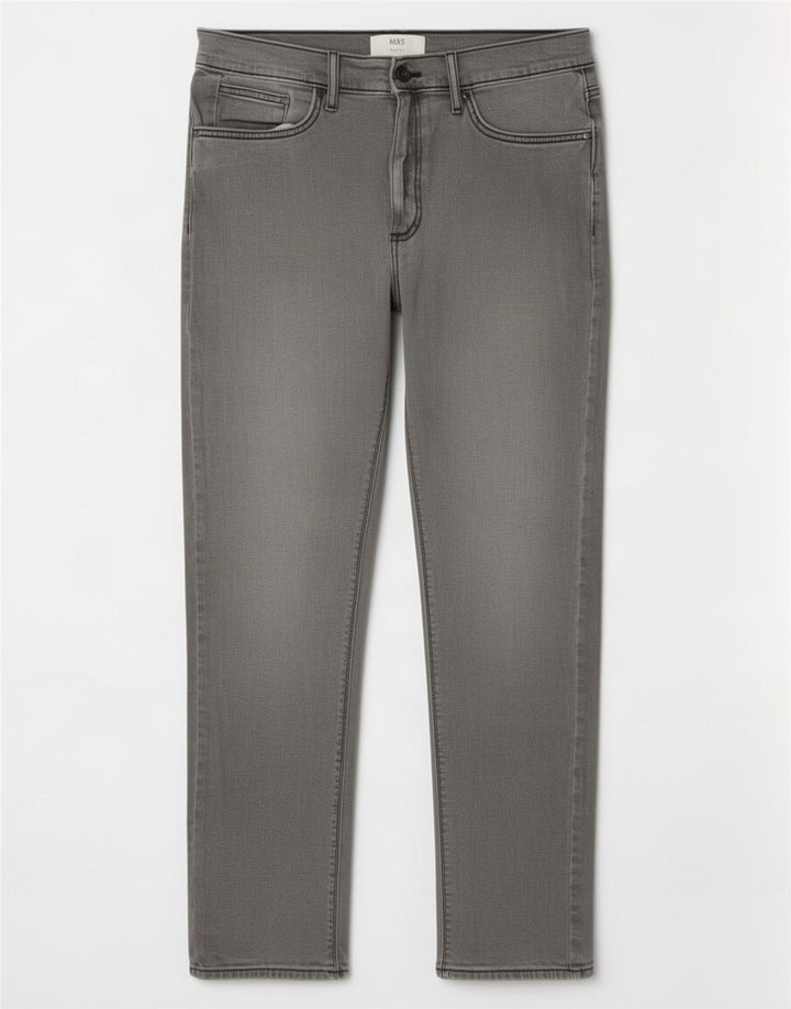 Vaqueros ajustados para mujer Marks & Spencer W32 L31 Algodón gris