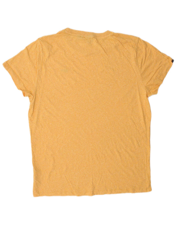 SUPERDRY Camiseta Hombre Top 2XL Algodón Amarillo