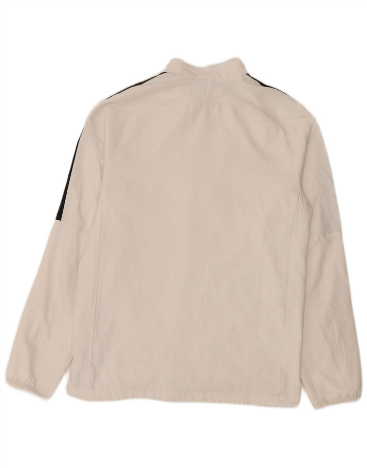 Nike Chaqueta impermeable Dri Fit para niños 13-14 años XL Blanco Colorblock Poliéster