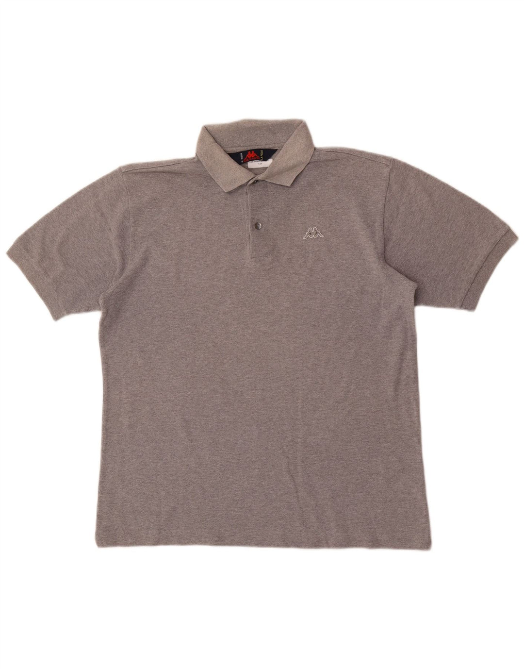 Polo Kappa Hombre De Algodón Gris Medio