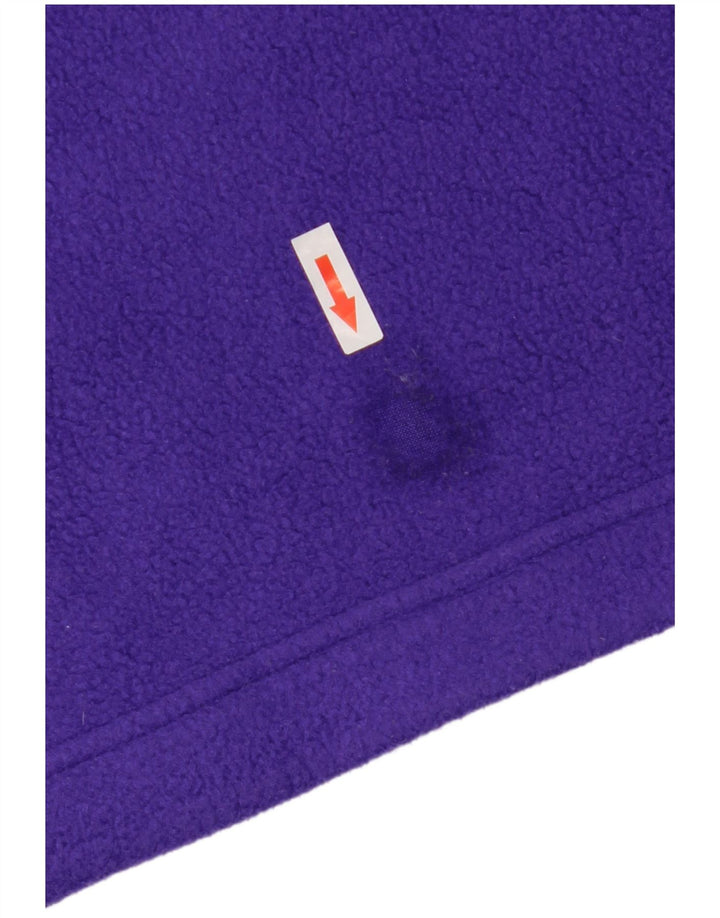 Cape Horn - Jersey de forro polar con cuello y cremallera para hombre, color morado medio, geométrico