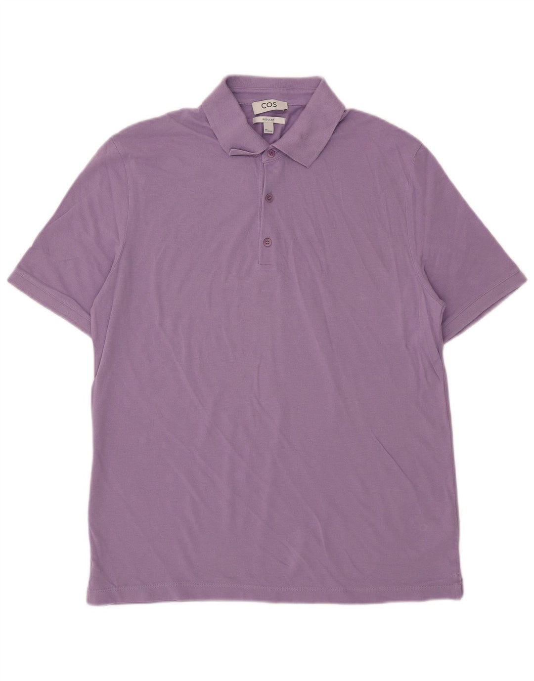 Cos Polo regular para hombre de algodón morado grande
