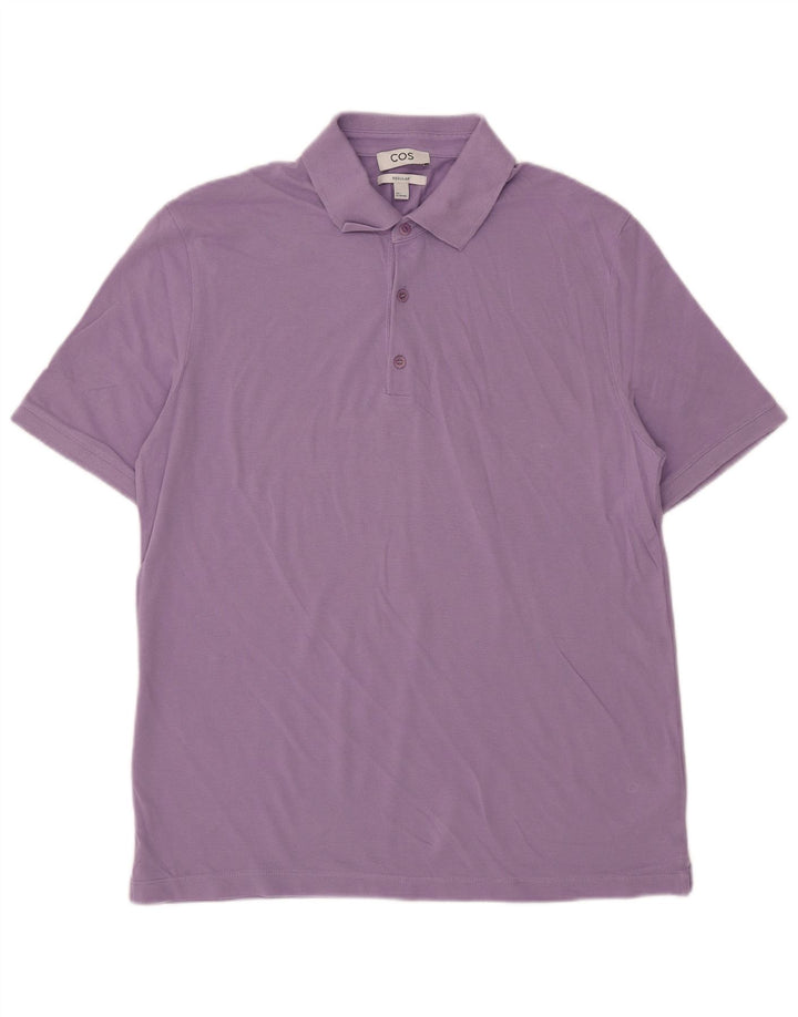 Cos Polo regular para hombre de algodón morado grande