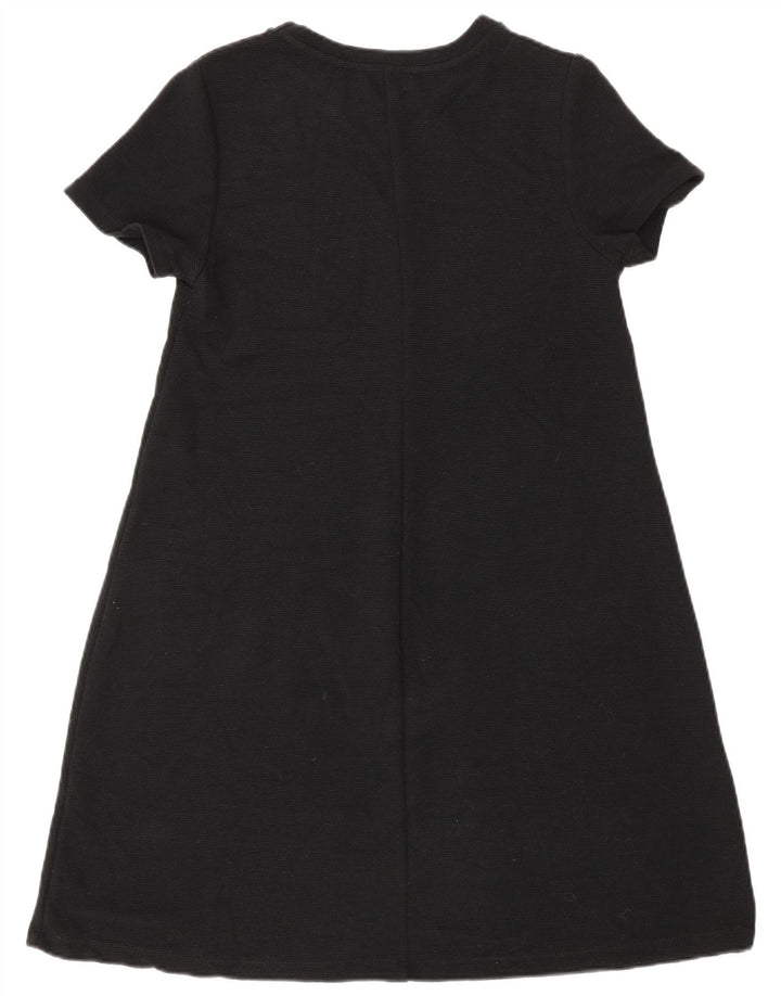 Zara Mujer Vestido Acampanado UK 44 Mediano Negro