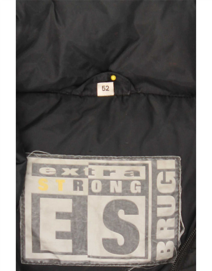 Brugi Chaqueta acolchada con capucha para hombre IT 52 XL Poliamida negra