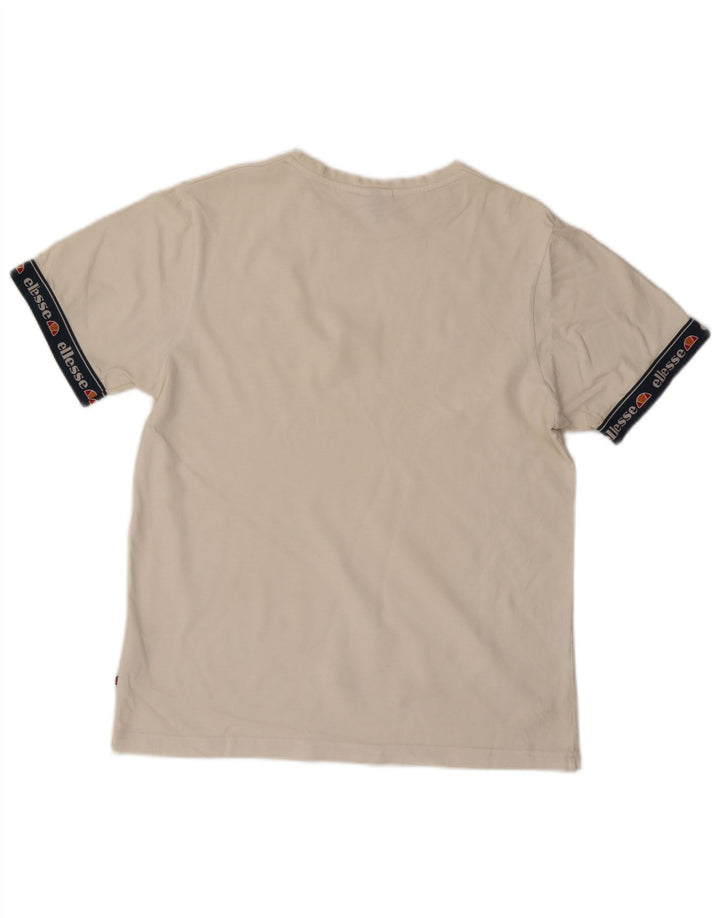 Camiseta Ellesse Graphic para hombre Top Medium White Cotton