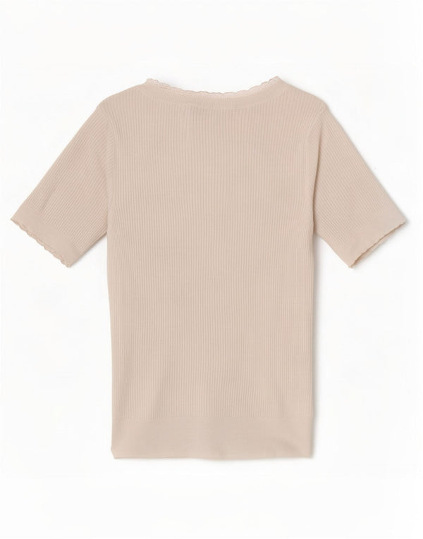 Marks & Spencer Camiseta para mujer Top UK 8 Small Off White Acrílico