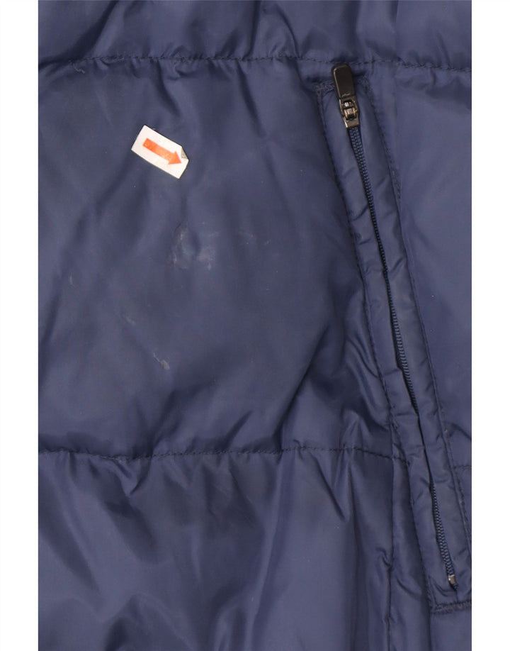 KAPPA Chaqueta acolchada con capucha para hombre UK 38 Medium Azul marino Poliamida