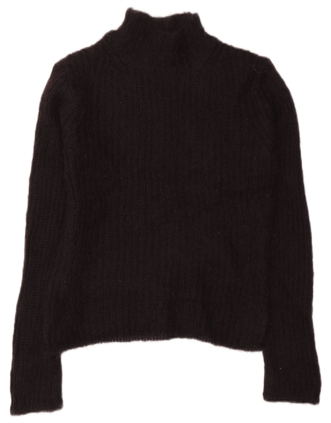 French Connection Suéter tipo jersey con cuello alto para mujer UK 40 Small Negro