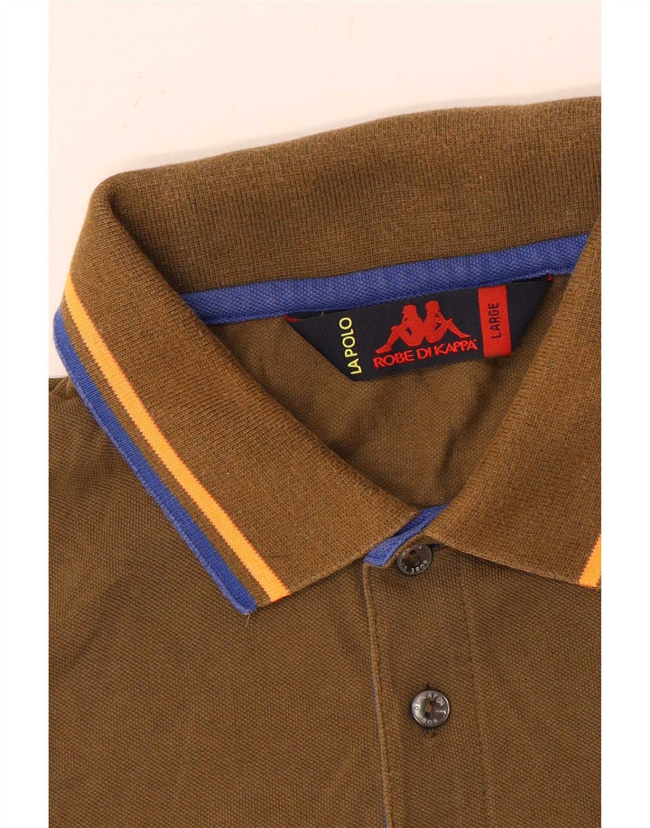 Kappa Polo Hombre Grande Caqui