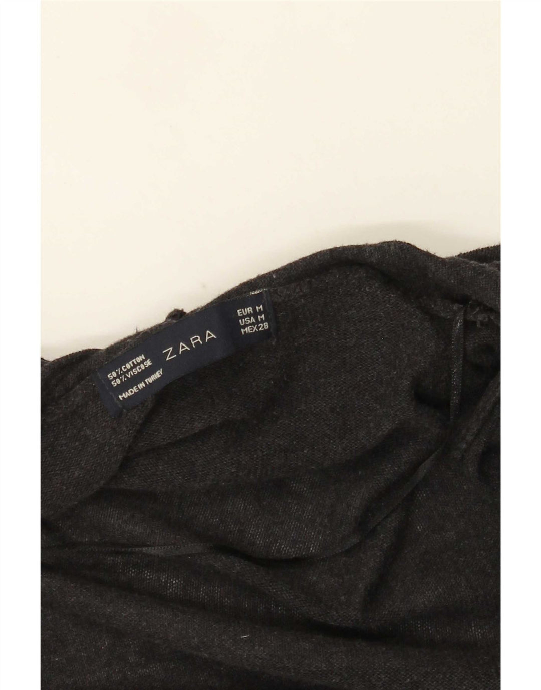 Zara Mujer Suéter Cárdigan Largo Extragrande UK 44 Gris Medio