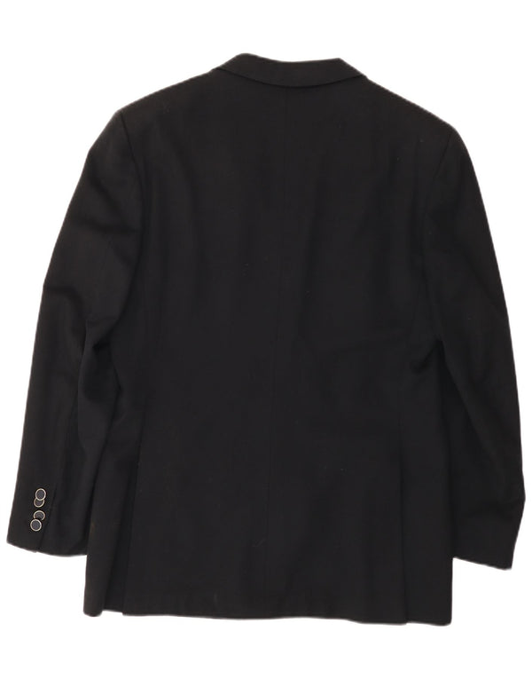 Galtrucco Chaqueta tipo blazer con doble botonadura para hombre IT 40 Large Lana negra