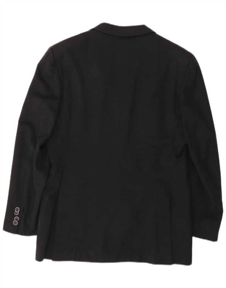 Galtrucco Chaqueta tipo blazer con doble botonadura para hombre IT 40 Large Lana negra
