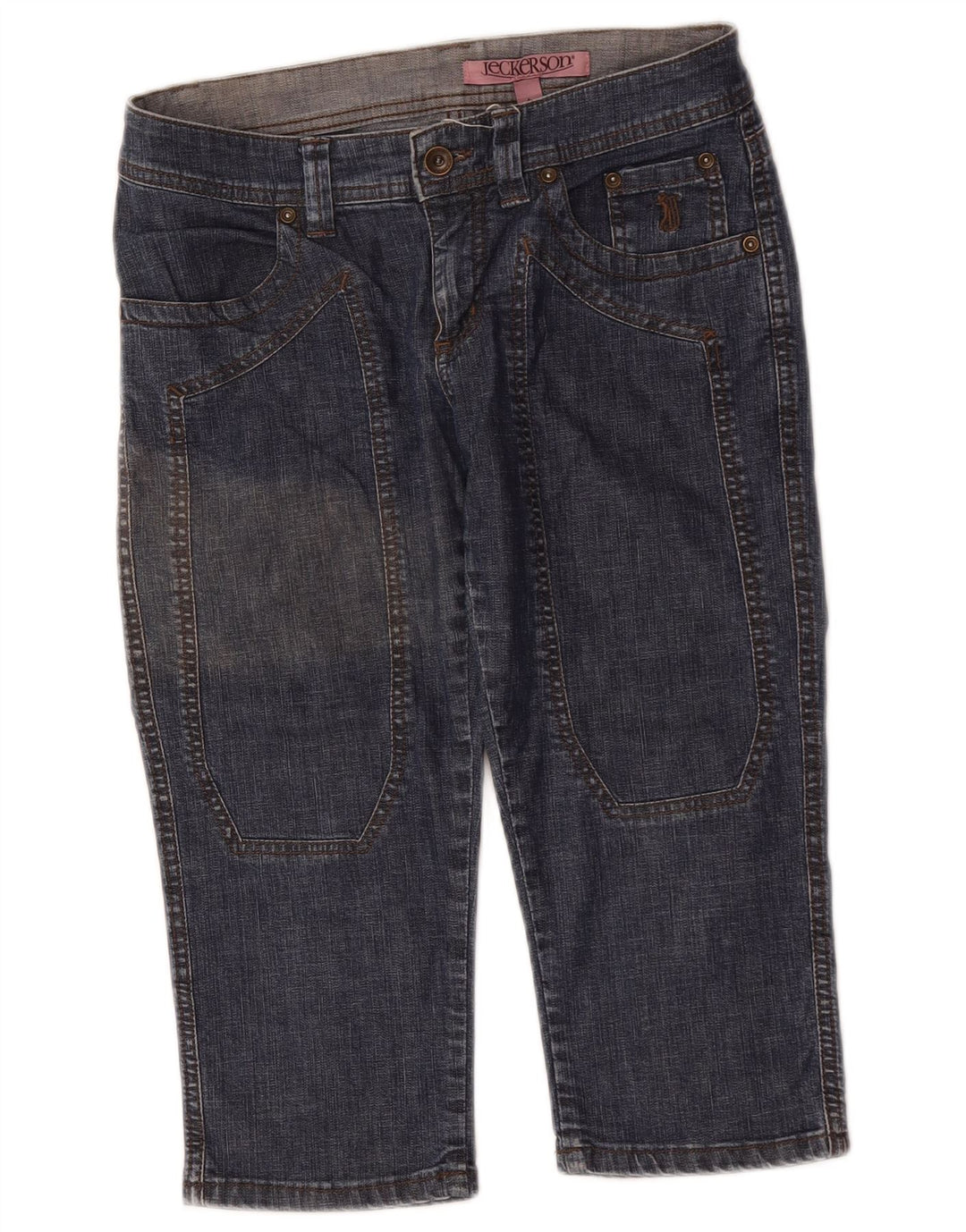 Jeckerson Bermudas vaqueras para mujer W27 Small Blue Cotton