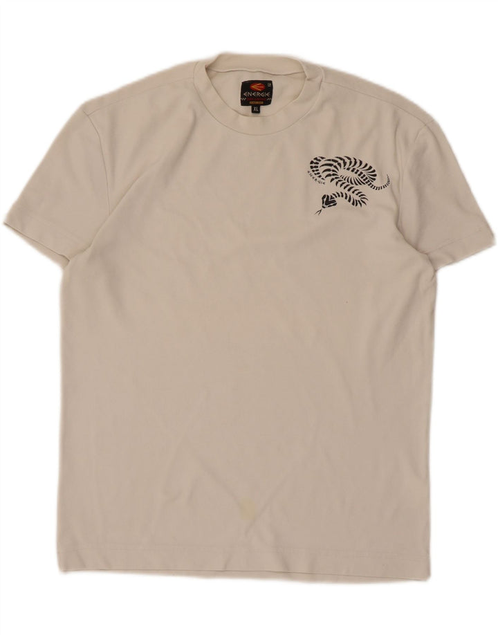 ENERGIE Camiseta gráfica para mujer UK 40 XL Poliamida blanca