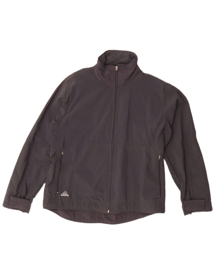 Adidas - Chaqueta bomber para mujer, talla 40, talla grande, poliamida negra