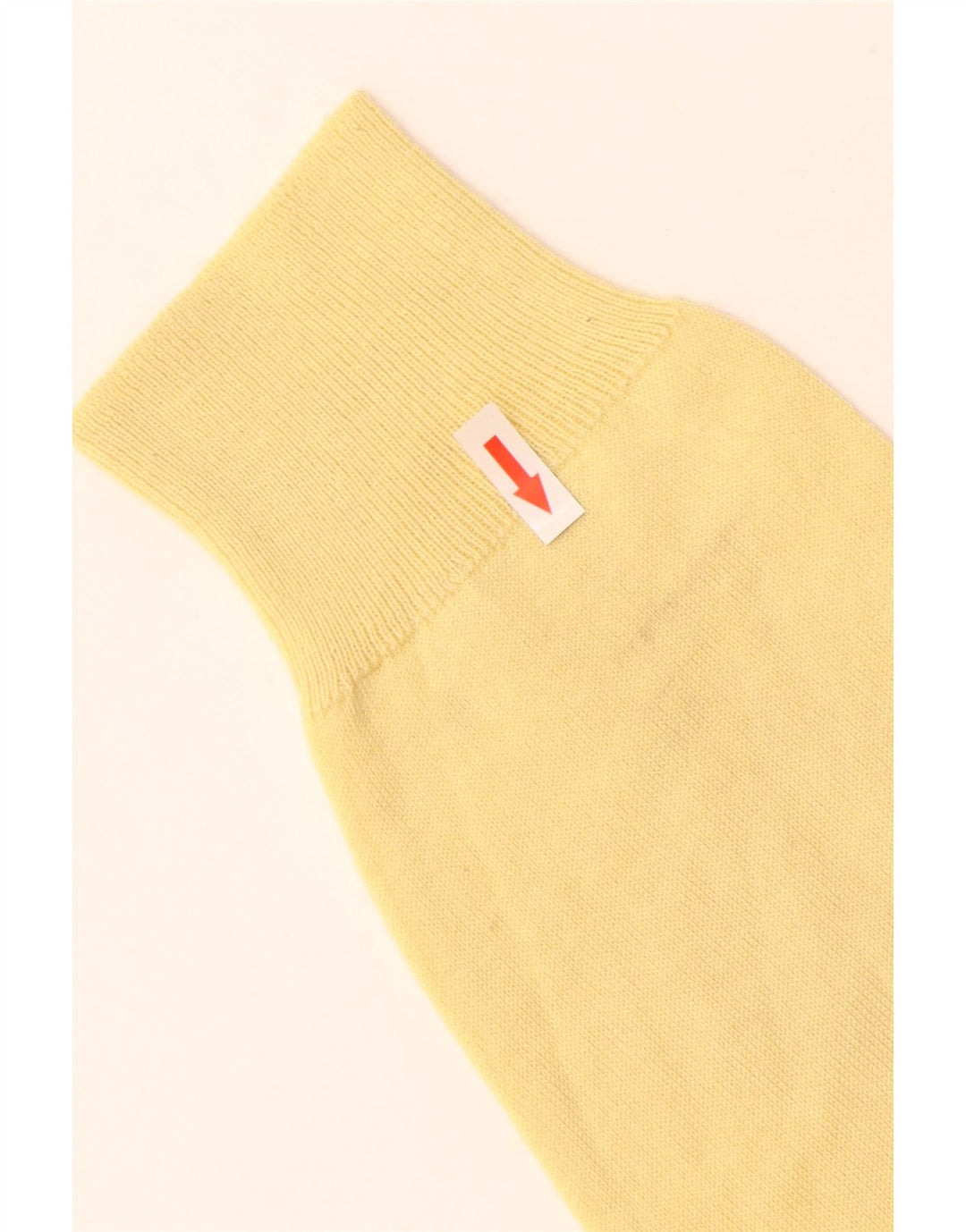Vintage hombres V-cuello jumper suéter grande amarillo lana virgen