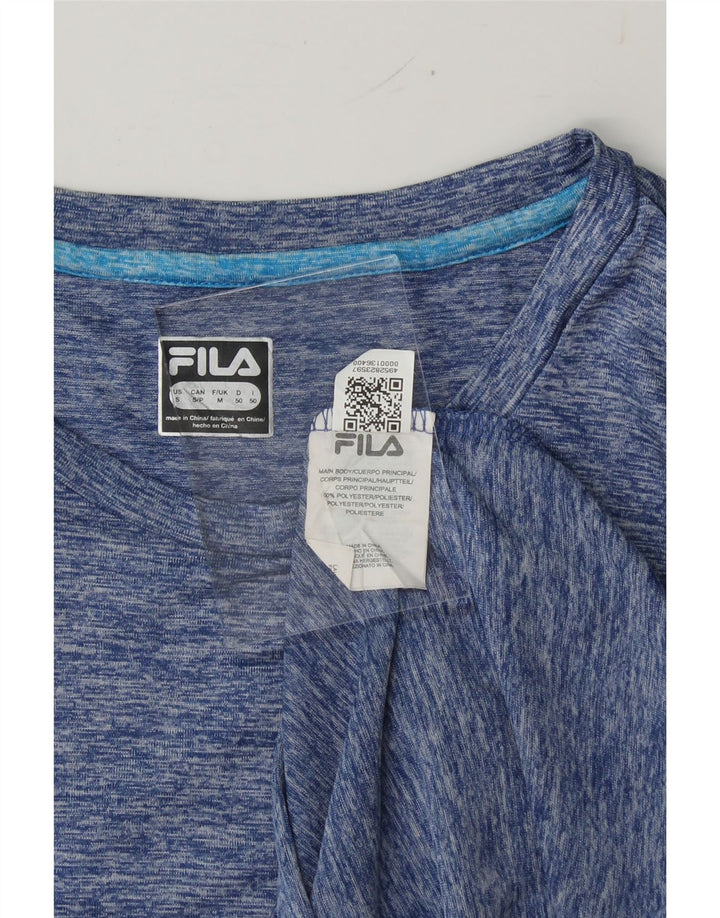 FILA Mens T-Shirt Top Small Blue Flecked Polyester Vintage Fila and Second-Hand Fila from Messina Hembry 