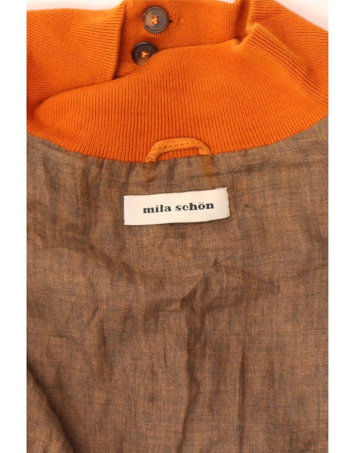 Mila Schon Chaleco acolchado para hombre UK 38 Mediano Naranja