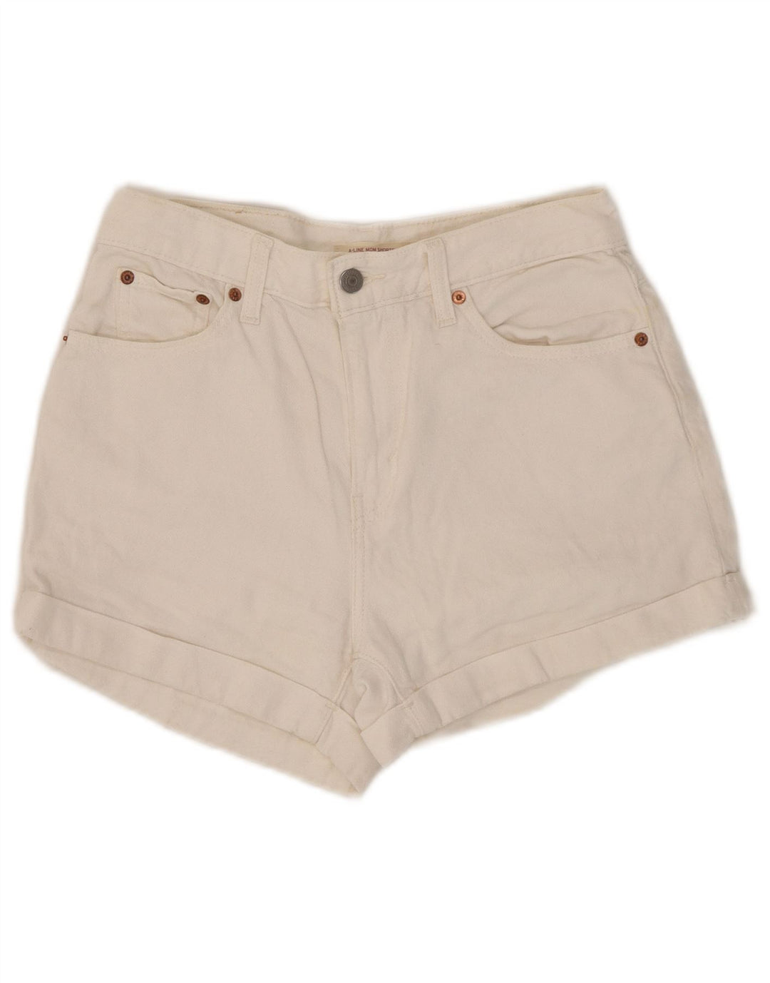 Levi's Shorts De Mezclilla Mujer W27 Small Blanco