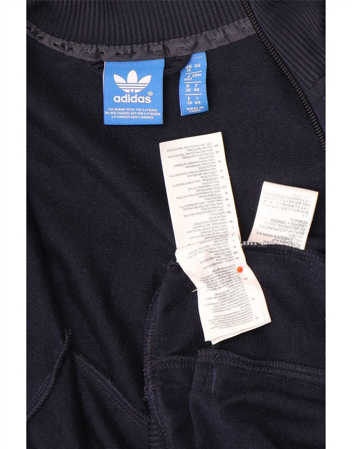 Adidas - Chaqueta de chándal para mujer, talla 40, color azul marino mediano