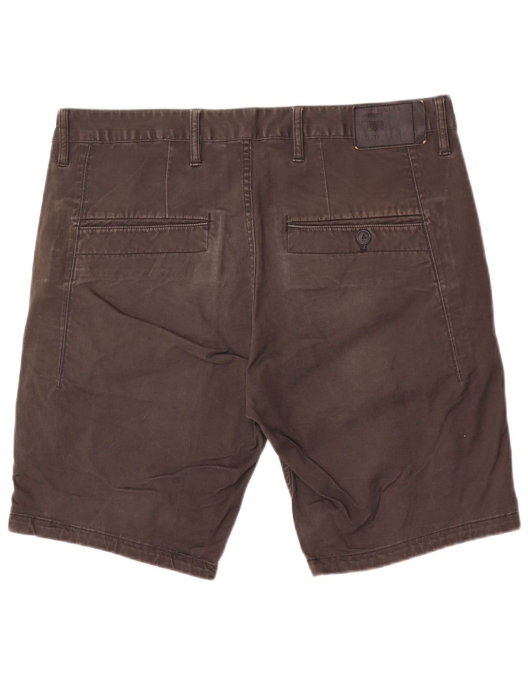G-Star Pantalones cortos chinos para hombre W34 Algodón gris grande