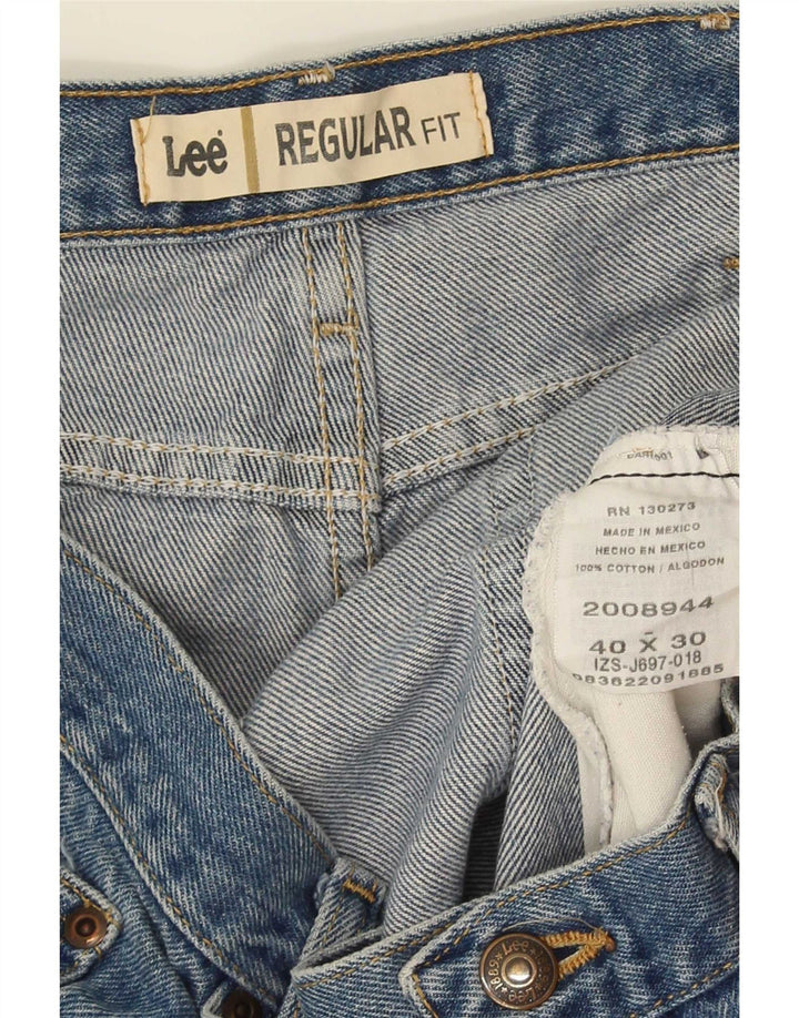Vaqueros rectos de corte regular Lee para hombre W40 L30 Algodón azul