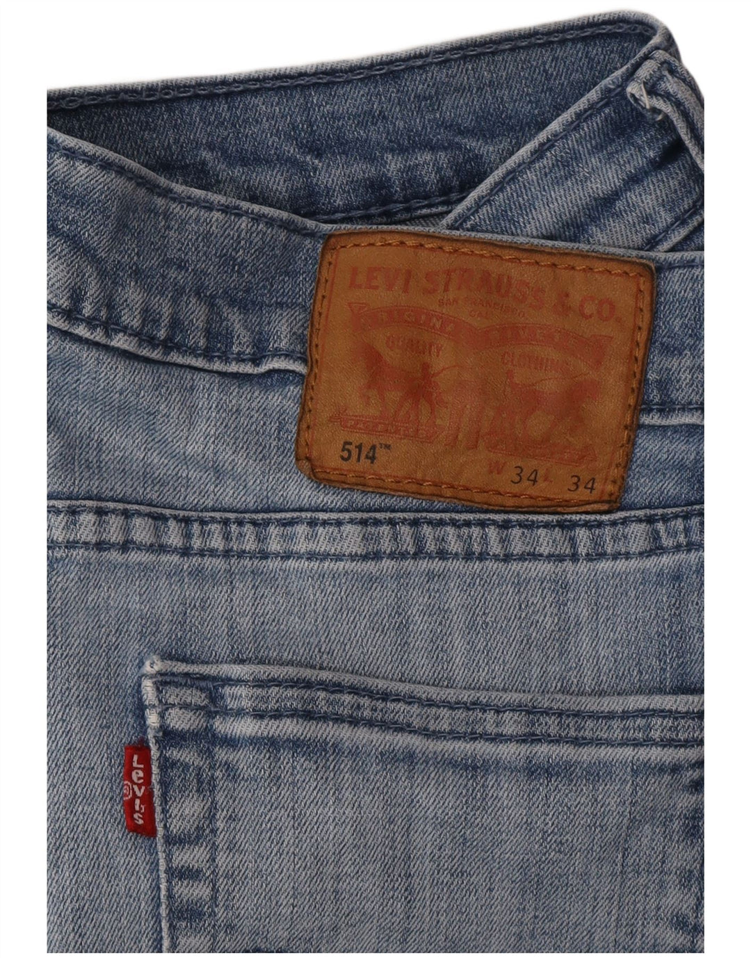 Levi's Hombre 514 Vaqueros Rectos W34 L34 Azul