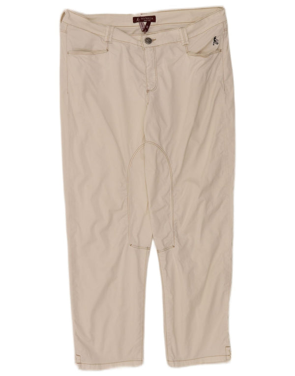 SIVIGLIA Pantalón Corto De Equitación Mujer W30 L25 Algodón Blanco