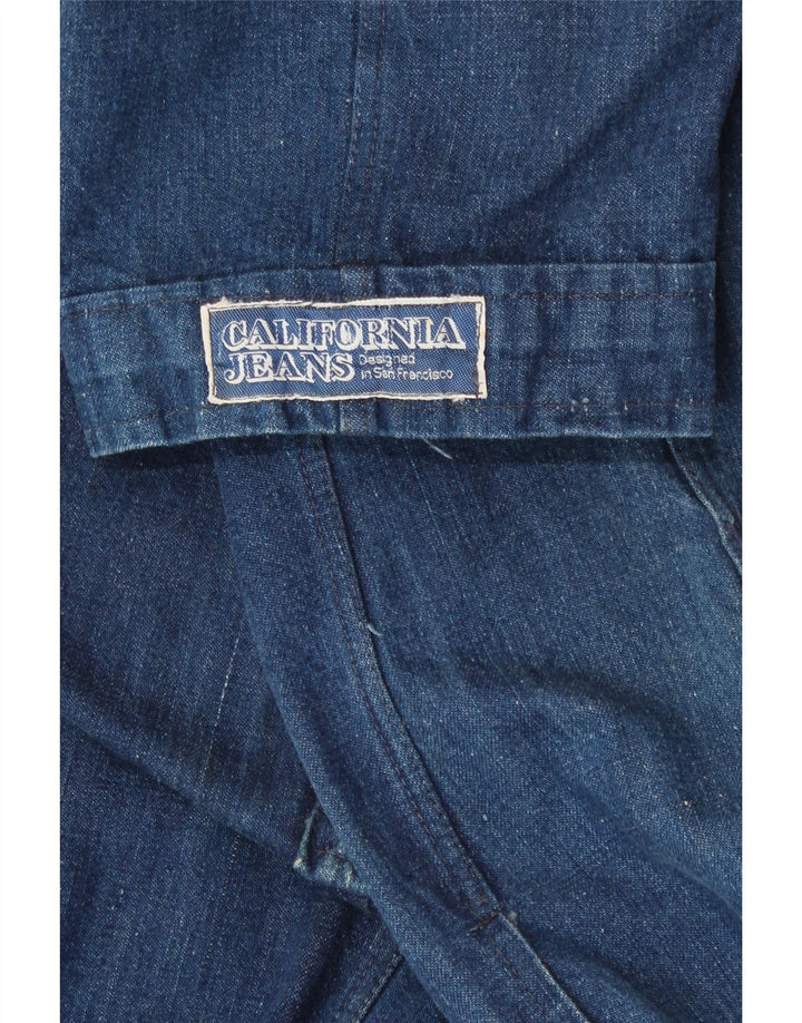 VINTAGE Vestido de mezclilla para mujer Reino Unido 12 Azul medio