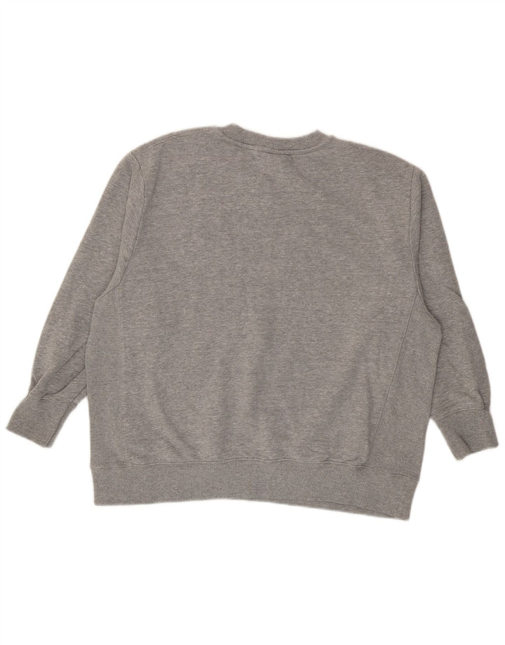 Zara Mujer Harvard Graphic Sudadera De Gran Tamaño Jersey UK 10 Small Gris