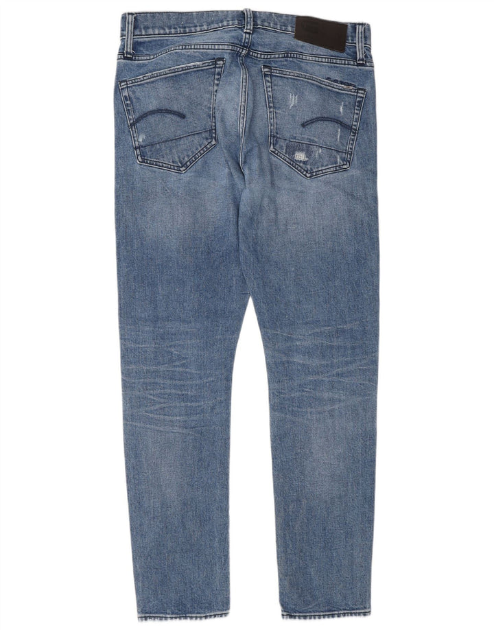 G-Star Hombre 3301 Vaqueros Slim Desgastados W33 L32 Algodón Azul