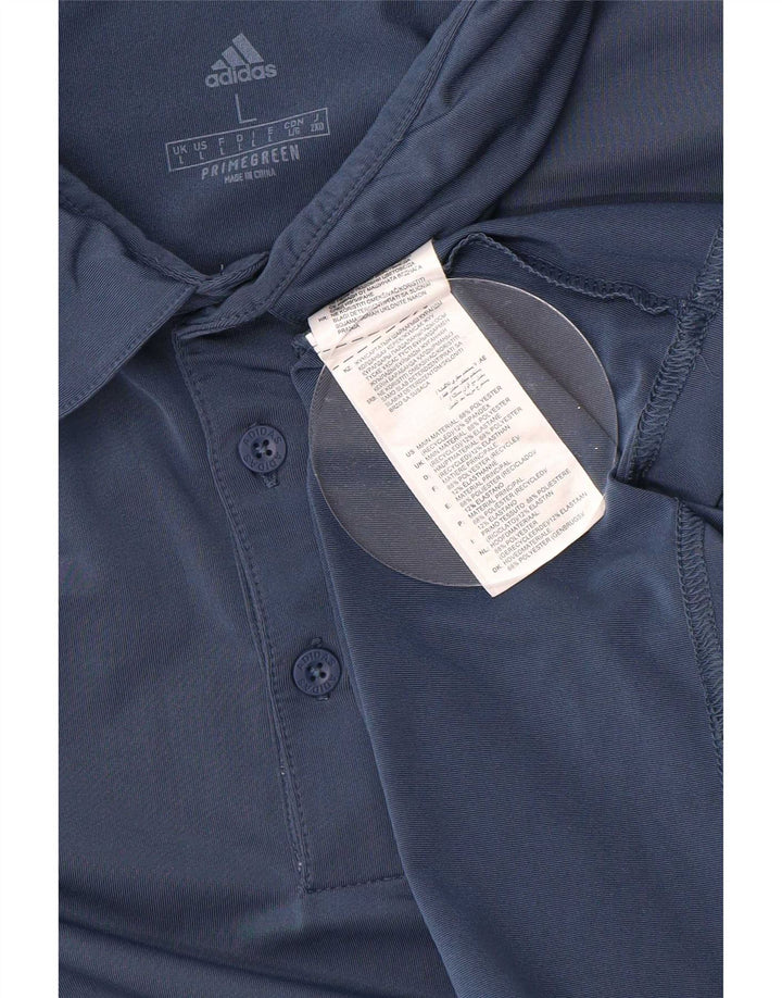 Polo Adidas Hombre Grande Poliéster Azul Marino