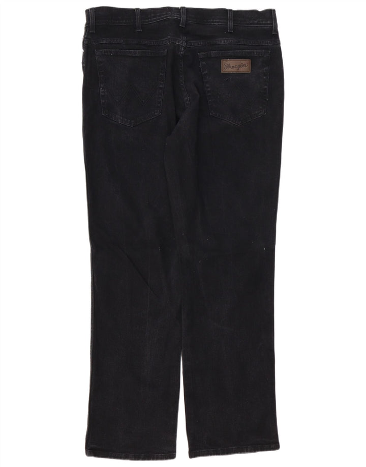 WRANGLER Vaqueros rectos Texas para hombre W38 L32 Algodón negro